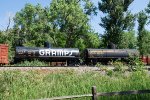 Two Narrow Gauge Tank cars sit on display at the Colorado Railroad Museum